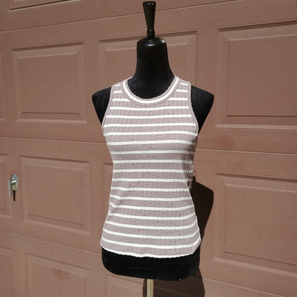 Free People We the Free Women's Fired Up Striped Cut-Out Tank Top Size Small EUC - Picture 3 of 16